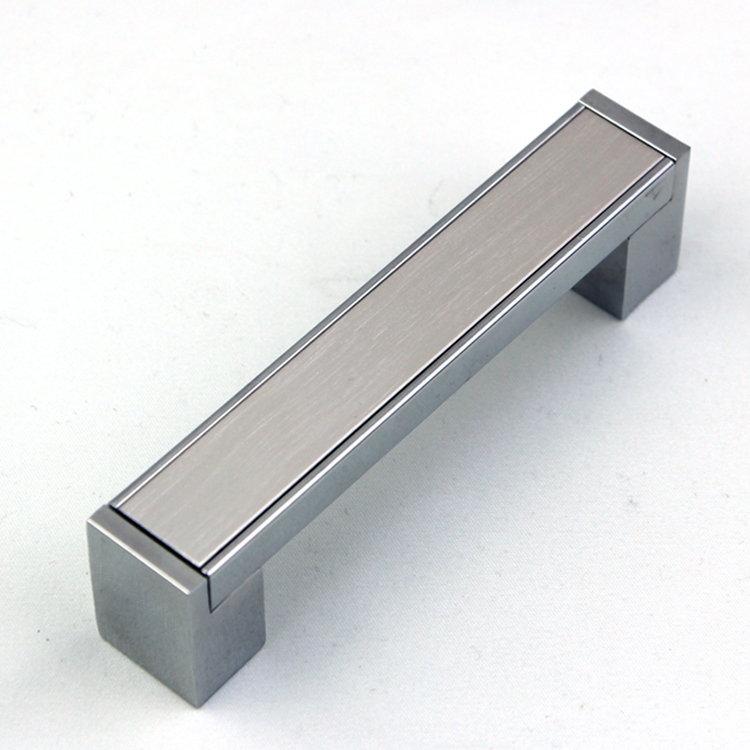 Kitchen cabinet handle pull aluminum push pull handle