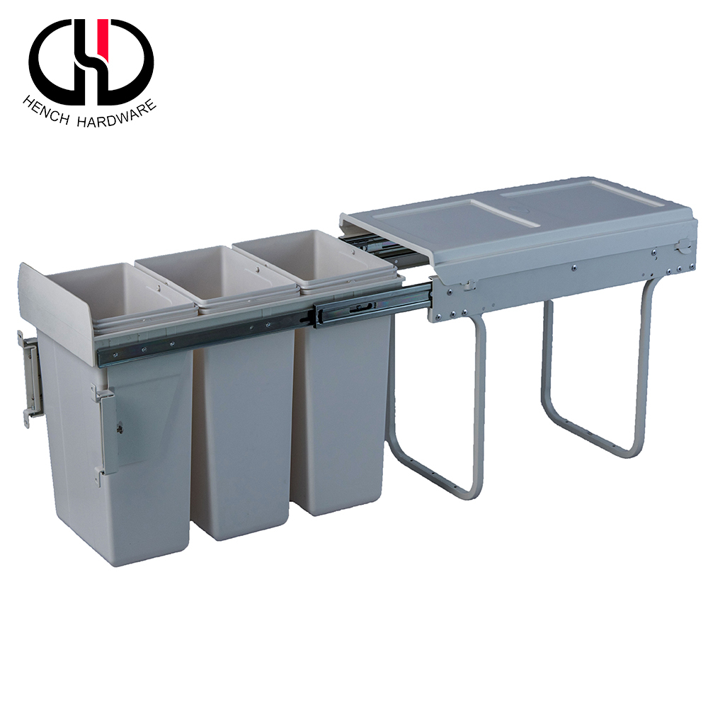 New design clean and tidy Double-barrel large capacity multi trash bin 30ml 30l trash can