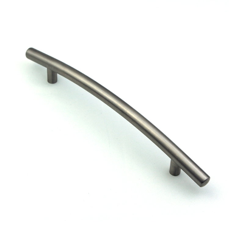 European Style Furniture Solid Cupboard Drawer soft T bar SS Door Handle Stainless Steel Tube Handle