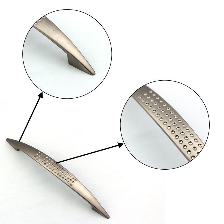 Zinc alloy profile modern design kitchen cabinet handle