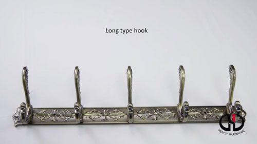 Mdern design zinc alloy material long hooks