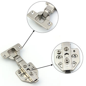 Clip-on spring type hinge for kitchen cabinet door use
