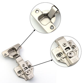 Clip-on 3D adjustable hydraulic cabinet hinges