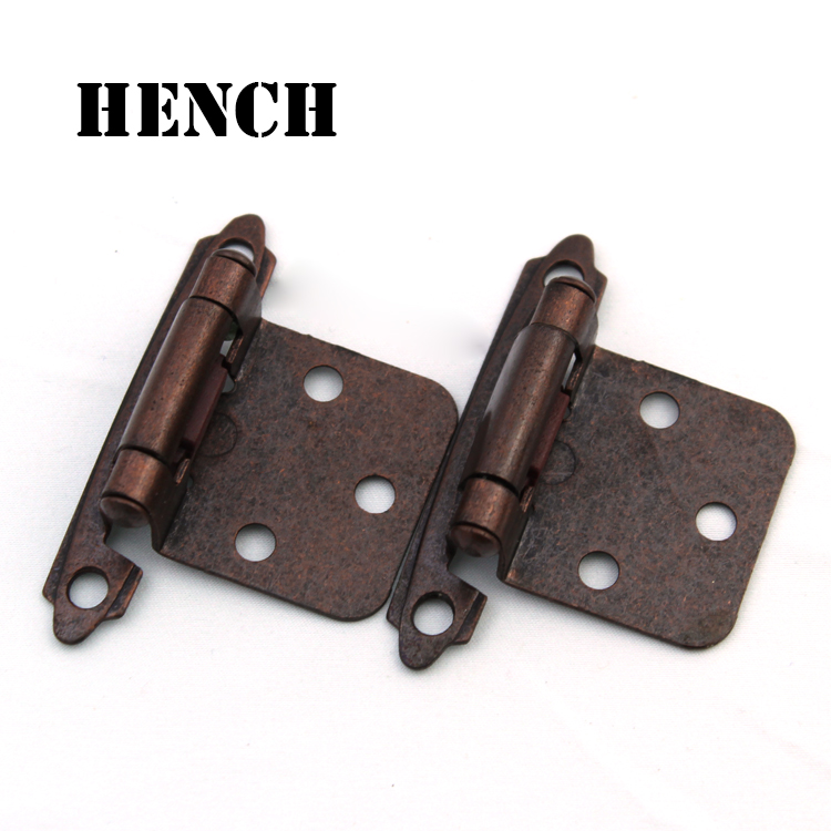 Self closing brass color furniture cabinet door hinge