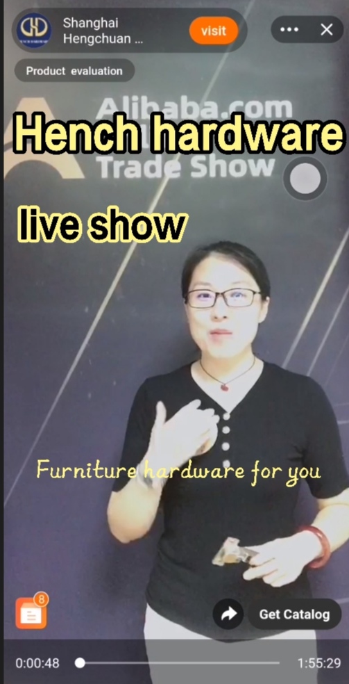 Hench hardware online live show teach you how to introduce hardware fittings to your customers