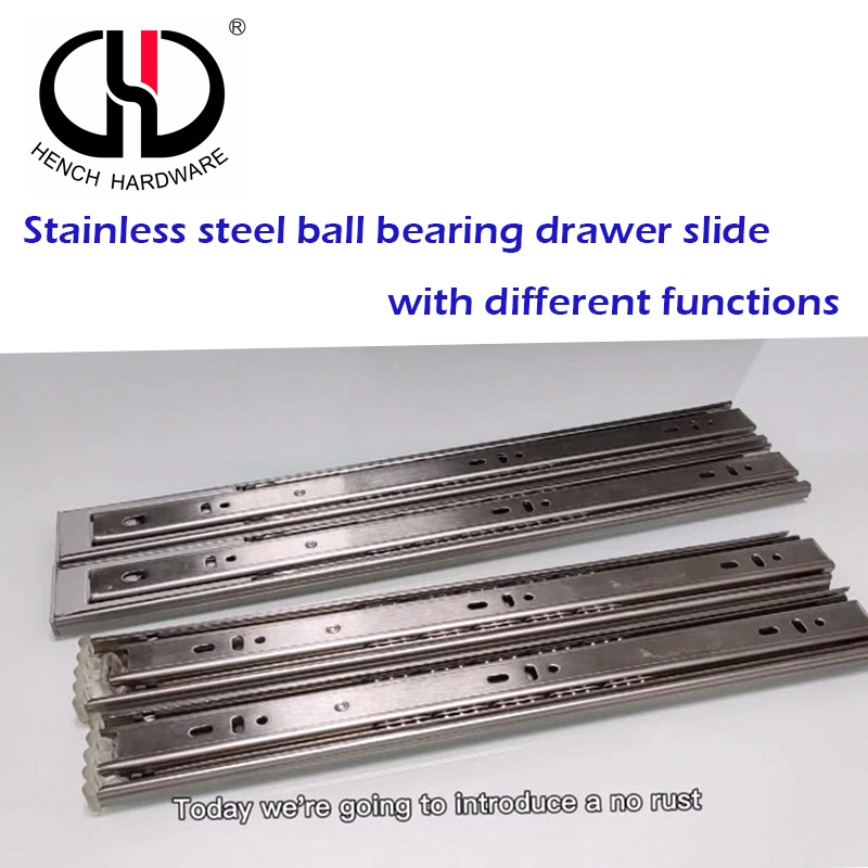 HENCH HARDWARE SUPERIOR QUALITY STAINLESS STEEL BALL BEARING DRAWER SLIDE
