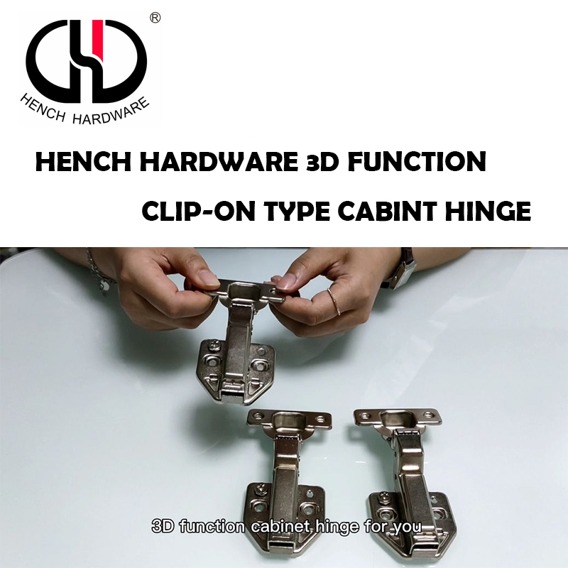 HENCH HARDWARE 3D FUNCTION CLIP-ON TYPE CABINET HINGE